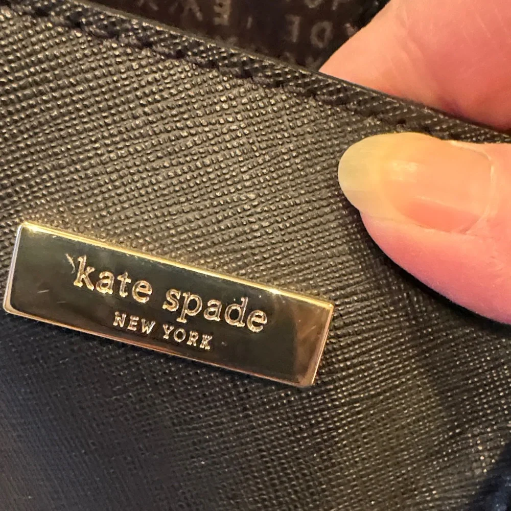kate spade Black Satchel with Shoulder Strap